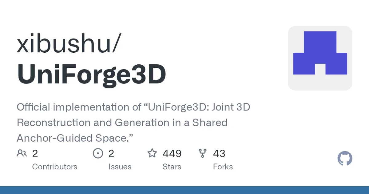 UniForge3D 项目界面预览图
