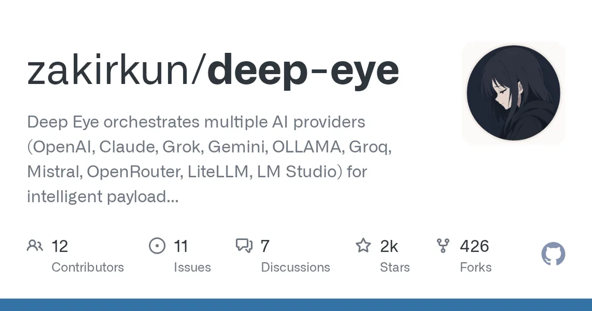 deep-eye 项目界面预览图